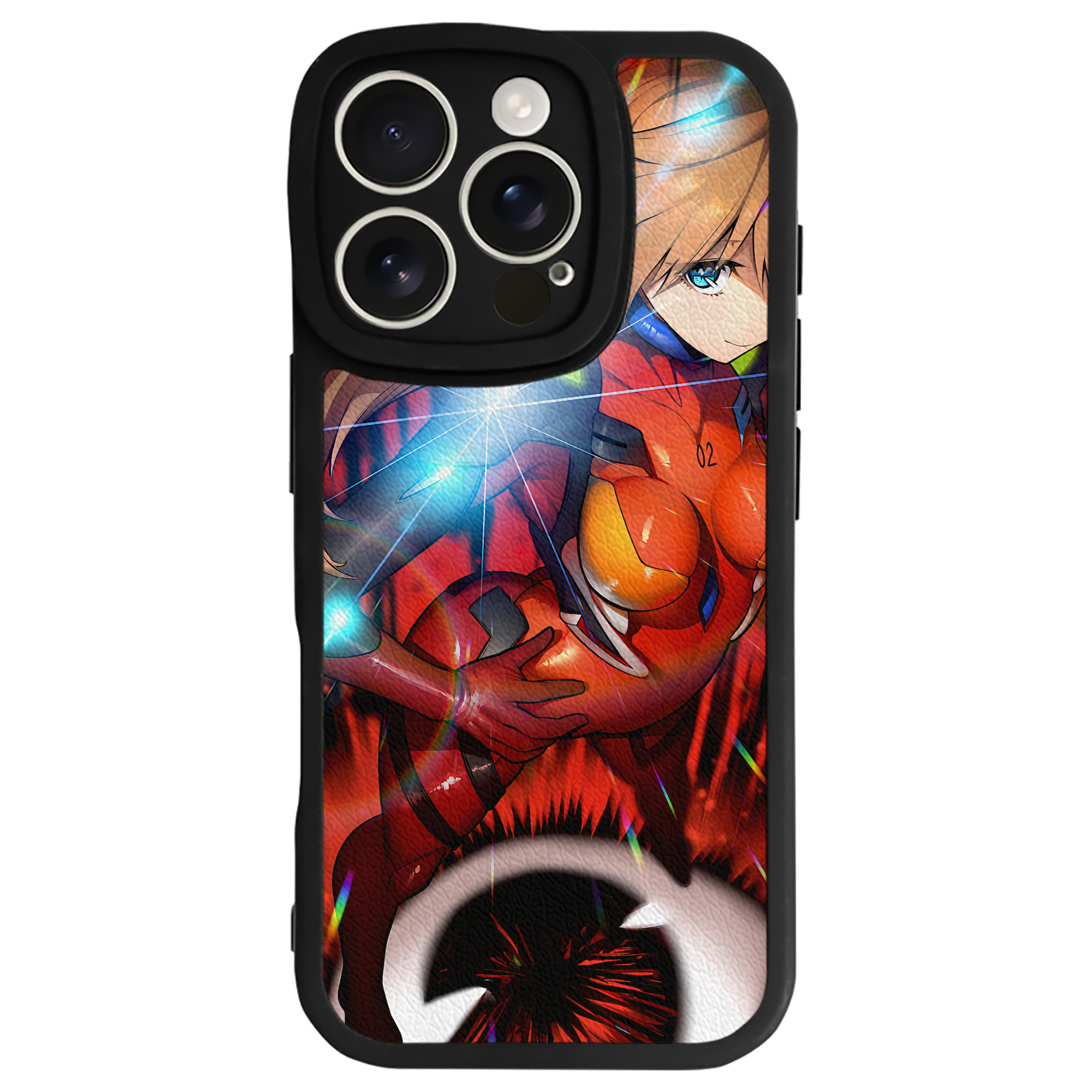 （画像用） EVA 新世紀エヴァンゲリオン 【iPhone 16シリーズ対応】シリコンスマホケース（レザー調） 材質：シリコン